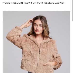 SUPER SOFT chaser faux fur jacket